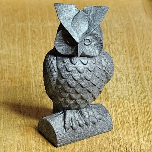 Shungite Owl Carving.