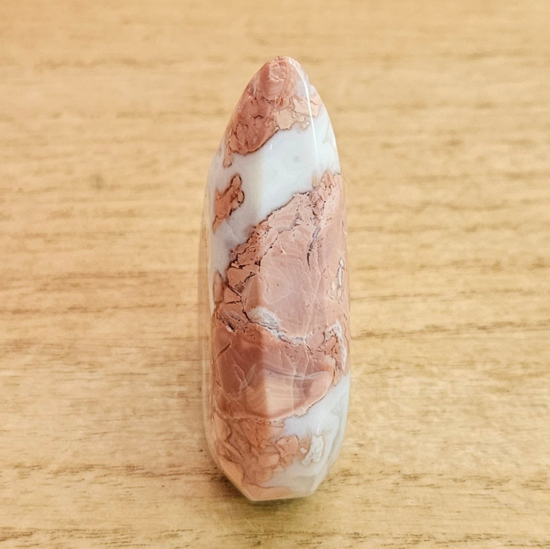 Pink Cotton Candy Agate Flame.