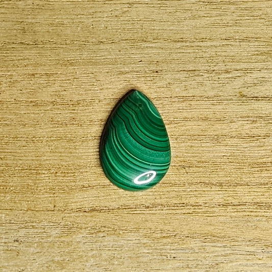 Malachite Tear-drop Cabochon.