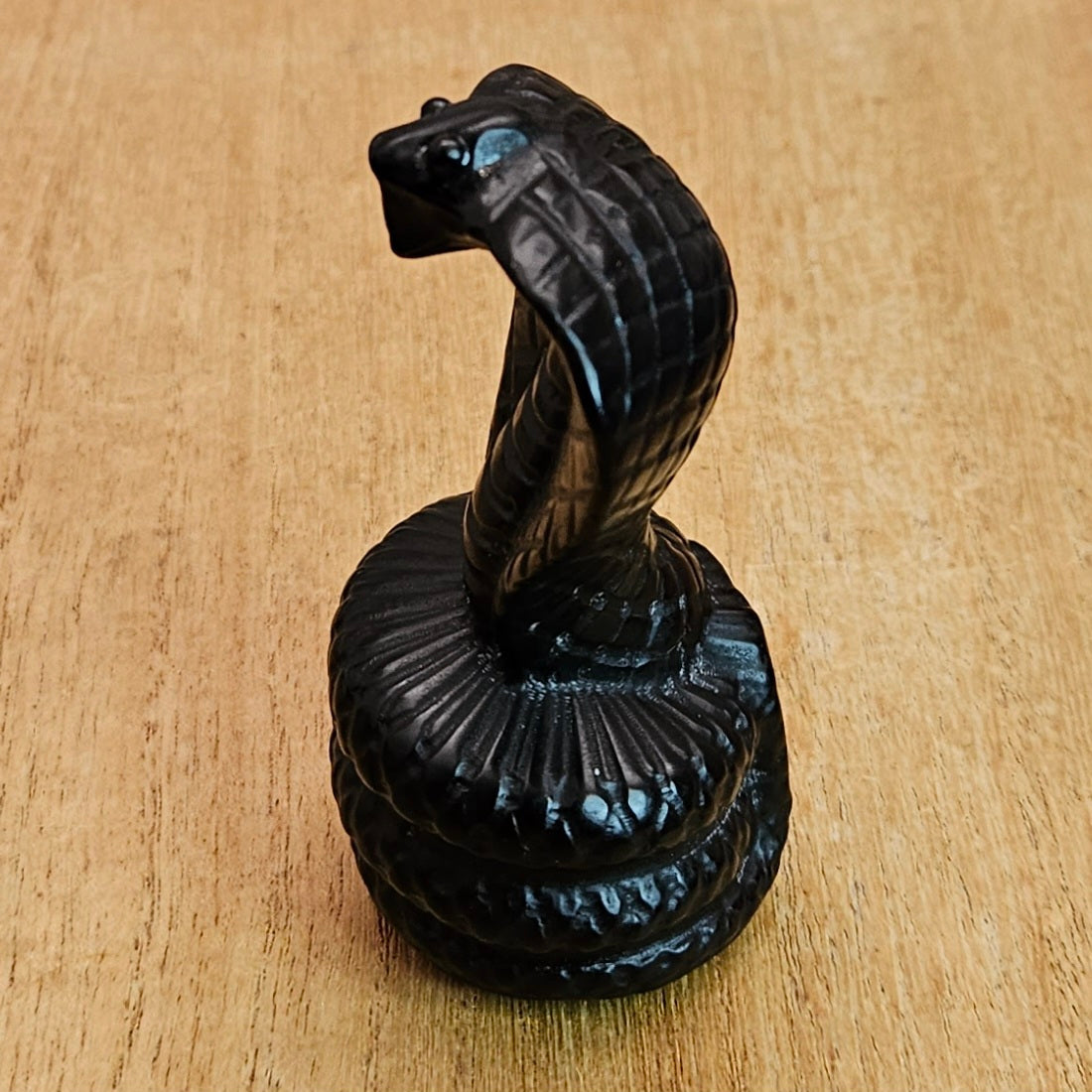 Obsidian Cobra Carving.