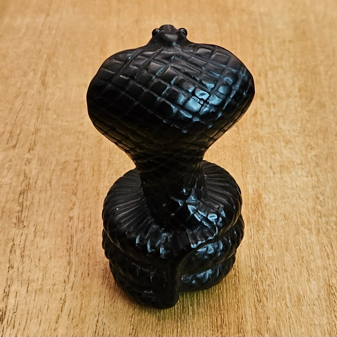 Obsidian Cobra Carving.