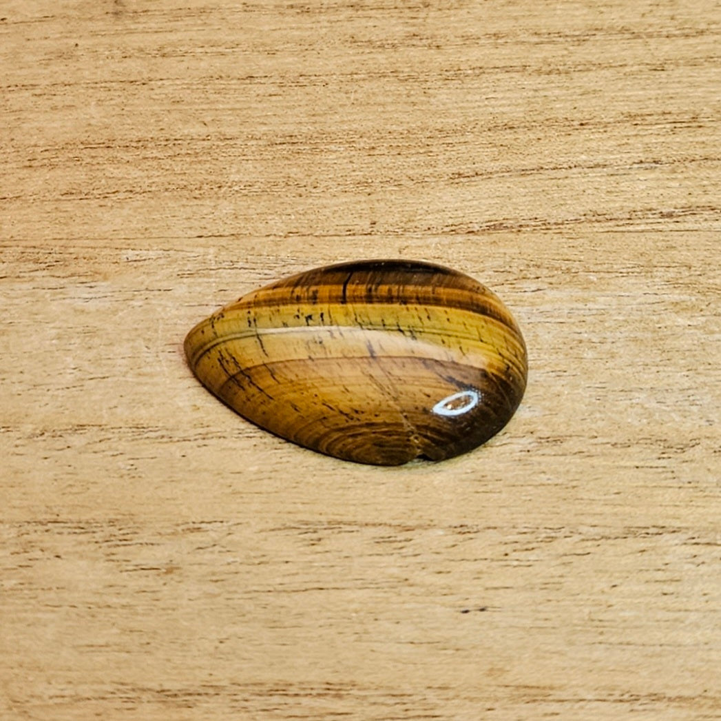 Tiger's Eye Tear-drop Cabochon.