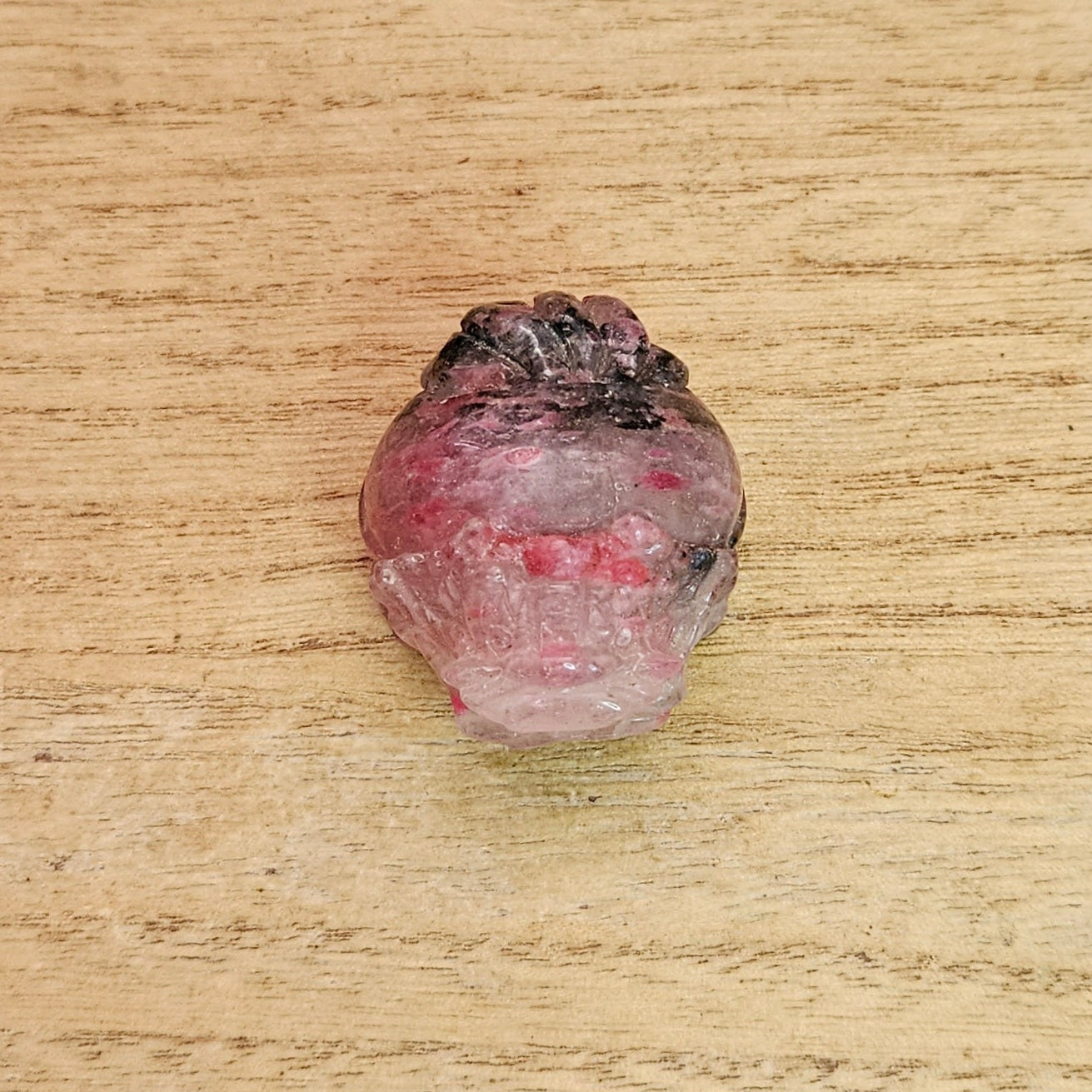 Ice Rhodanite LongGui Carving.