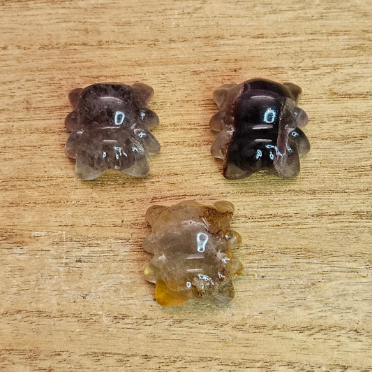 Fluorite Spider Carving. *Sold Separately*