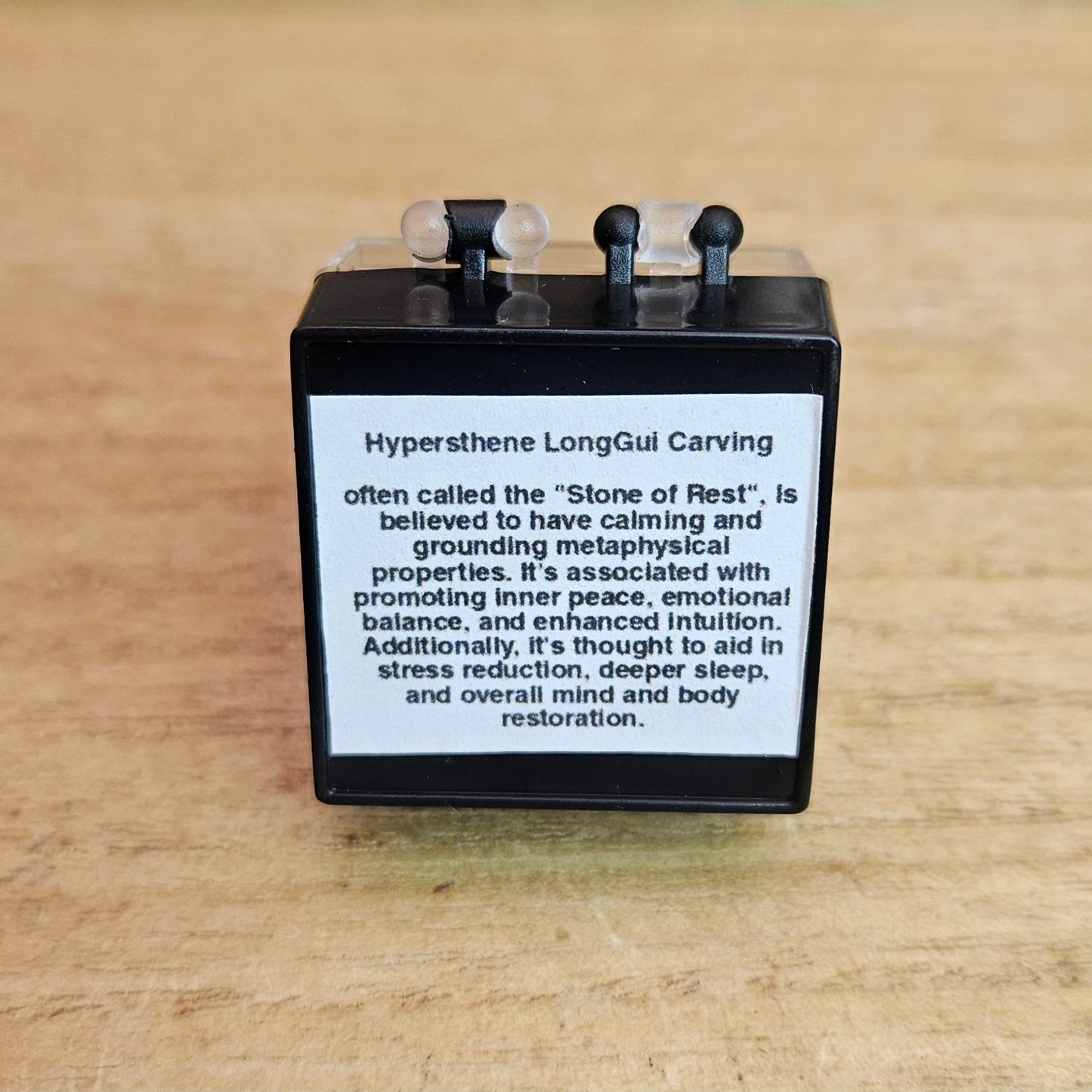 Hypersthene LongGui Carving.