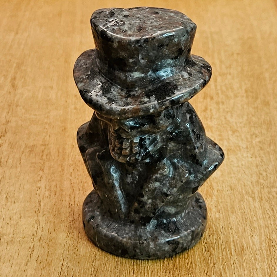 Yooperlite Skull Man Carving.