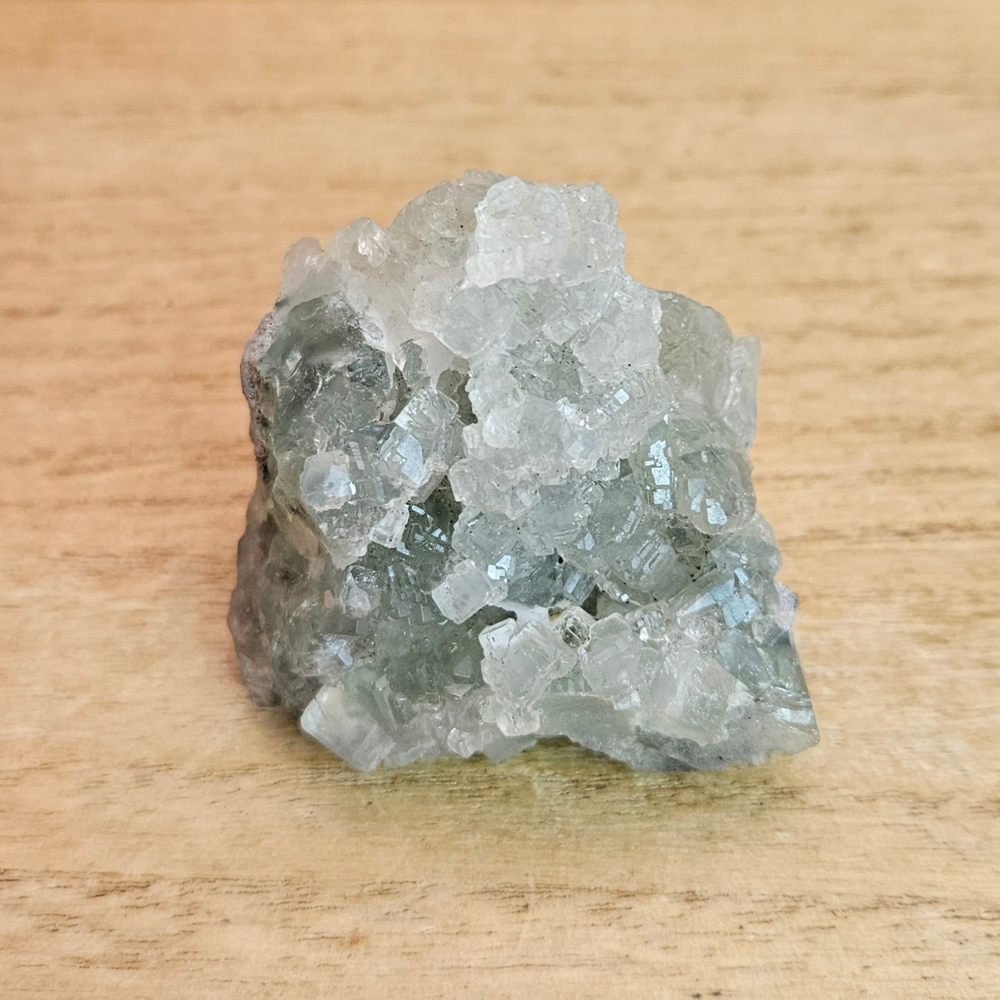 Green Cubic Fluorite Cluster.