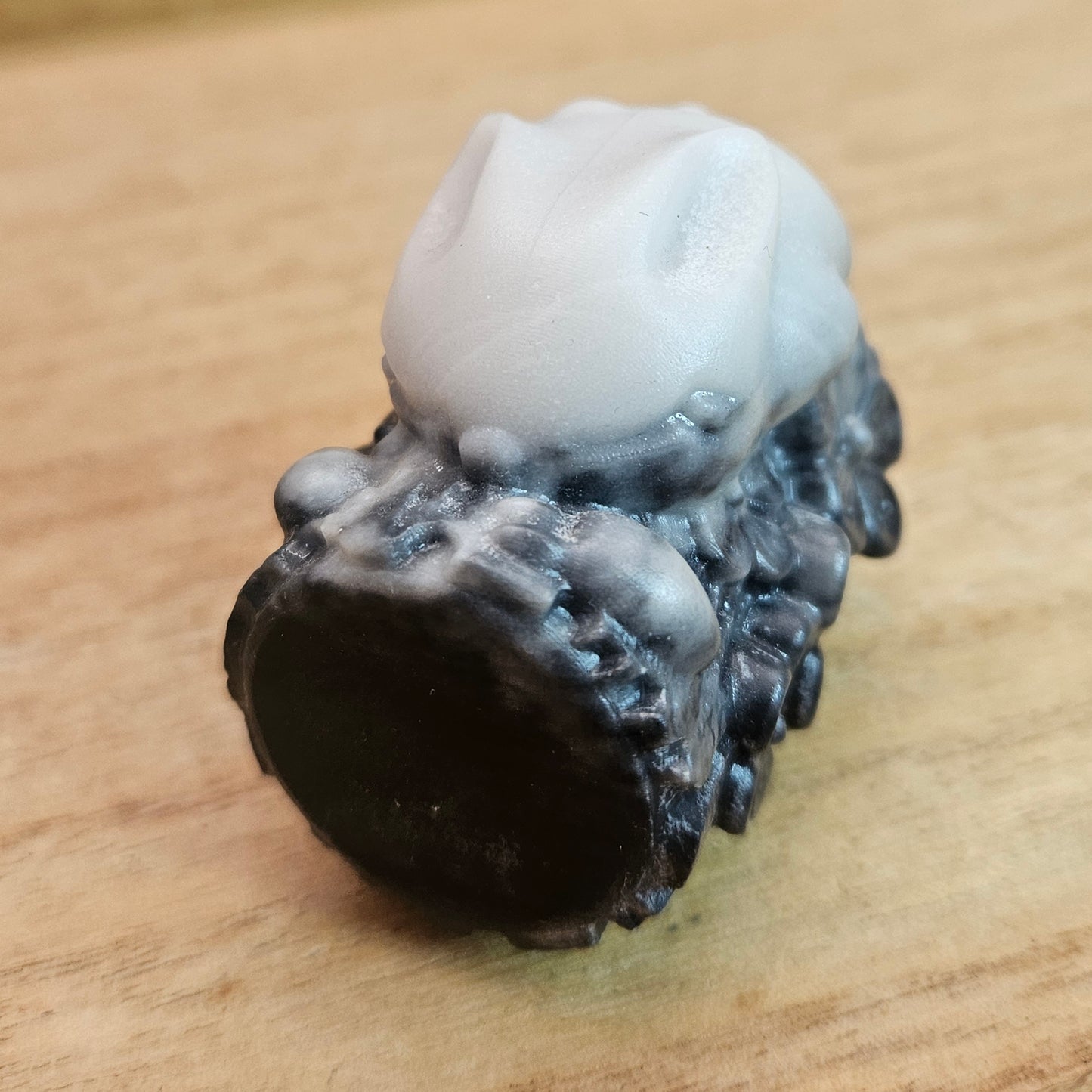 Taiji Jade Rabbit on Log Carving.