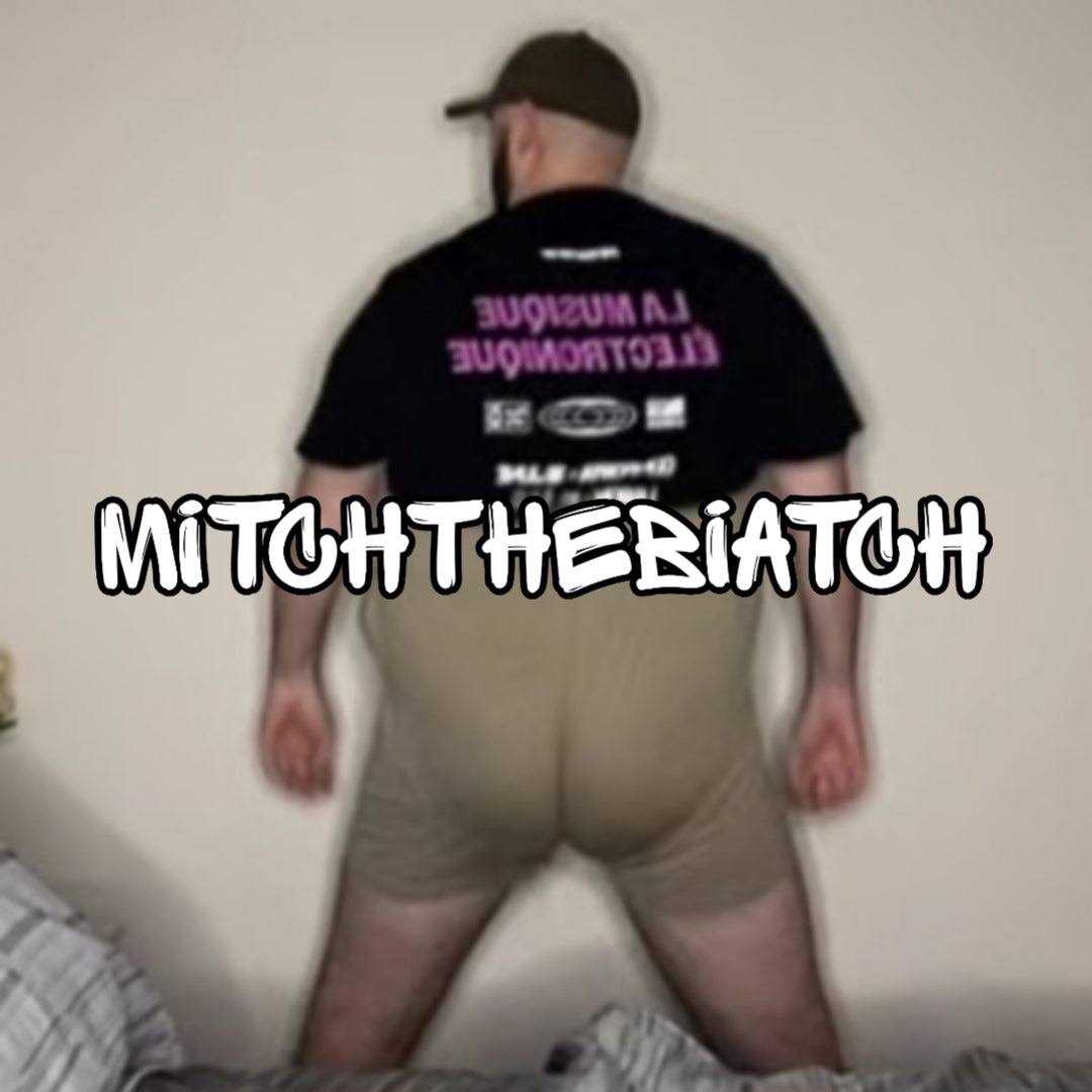 Mitch the Biatch Holographic Name Stickers.