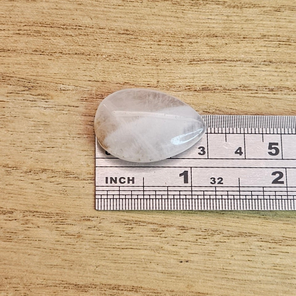 Rose Quartz Tear-drop Cabochon.