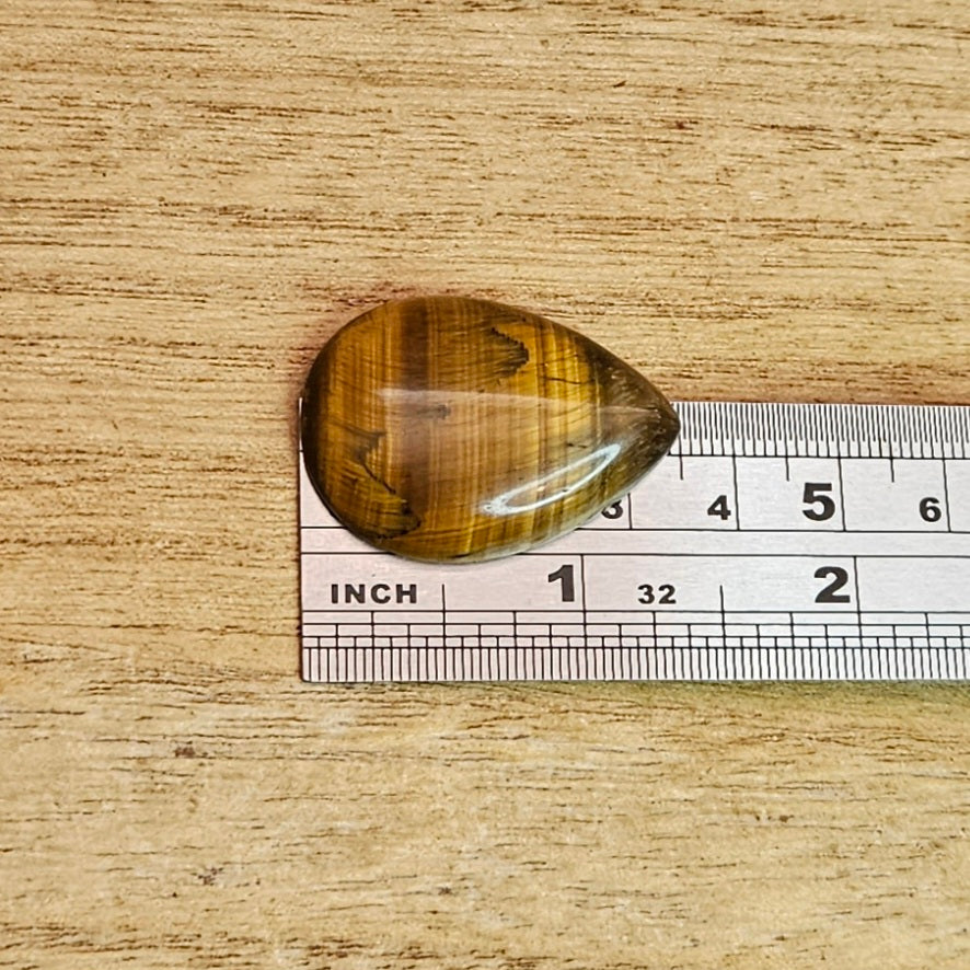 Tiger's Eye Tear-drop Cabochon.