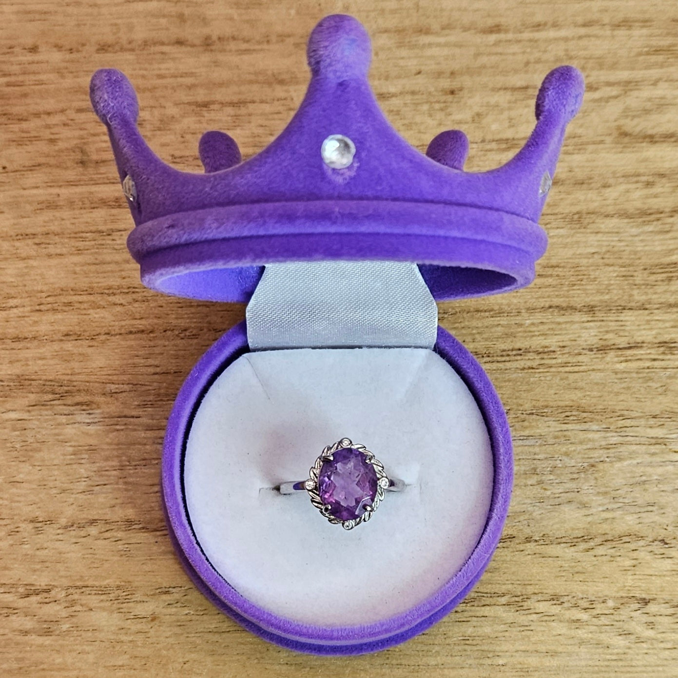 Phantom Amethyst Adjustable Ring.