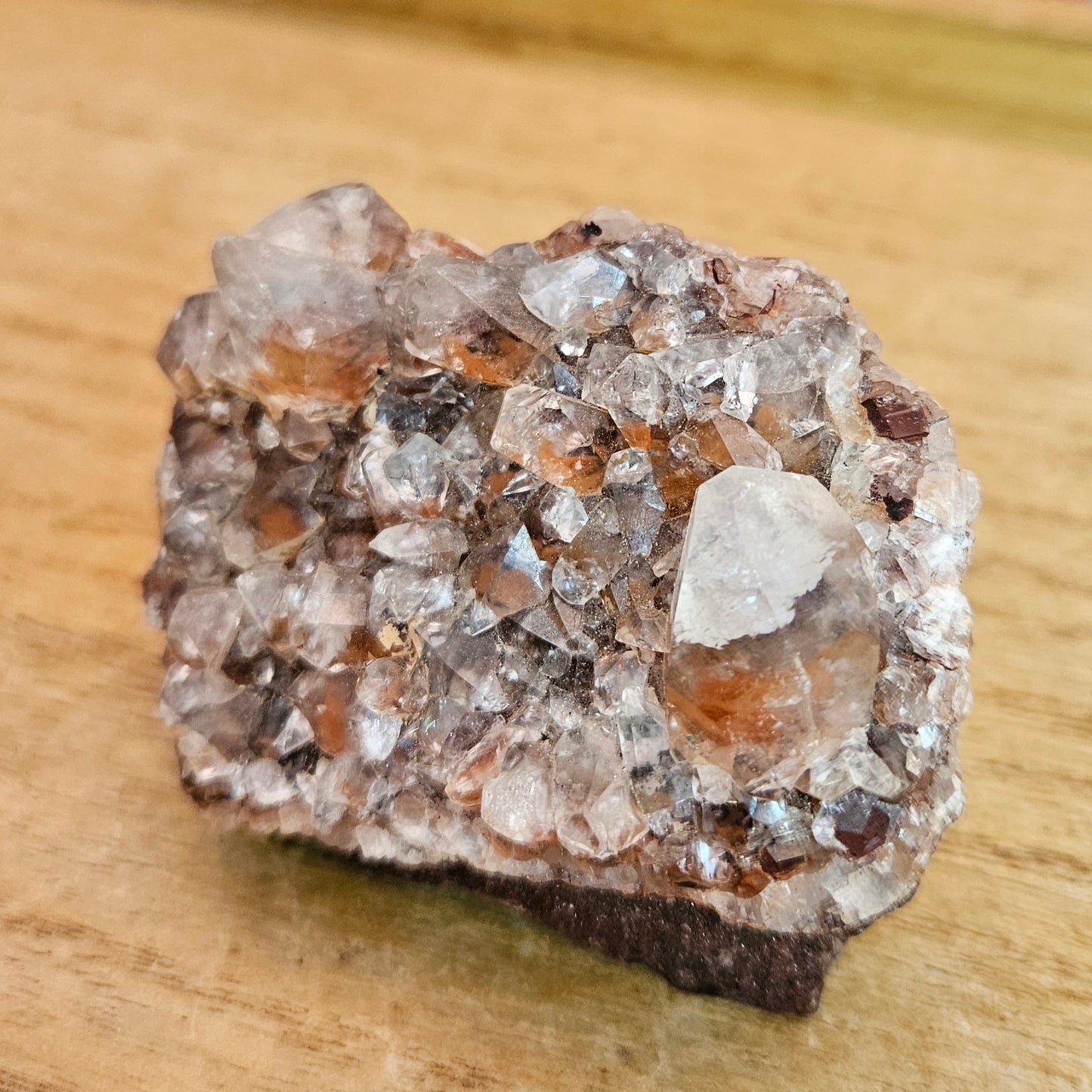 Red Phantom Quartz Cluster.