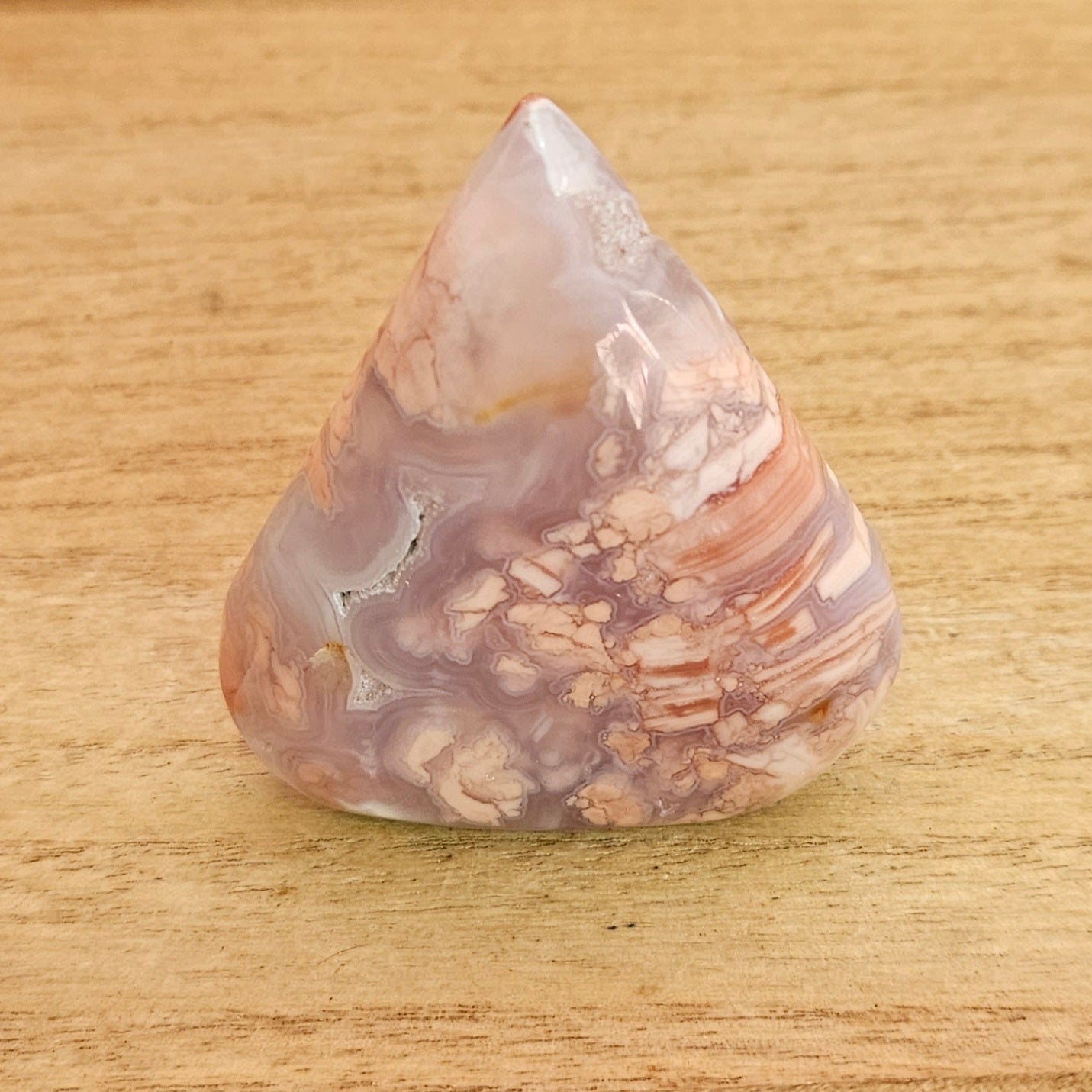 Pink Cotton Candy Agate Flame.