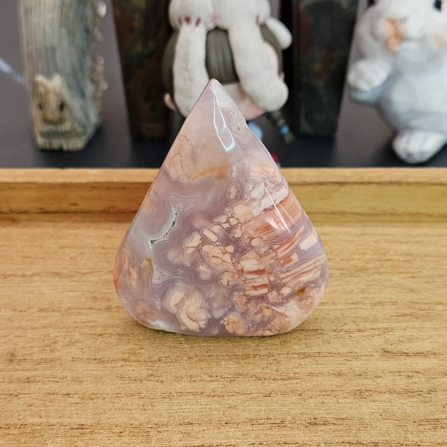 Pink Cotton Candy Agate Flame.