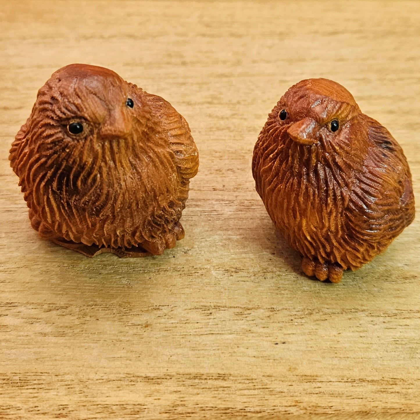 Wooden Chicken Pair.