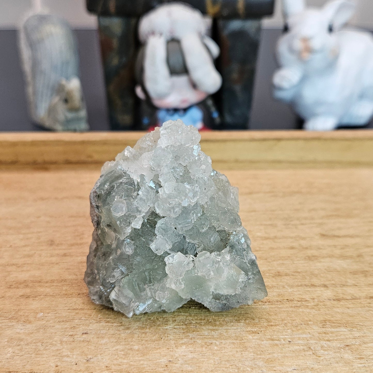Green Cubic Fluorite Cluster.