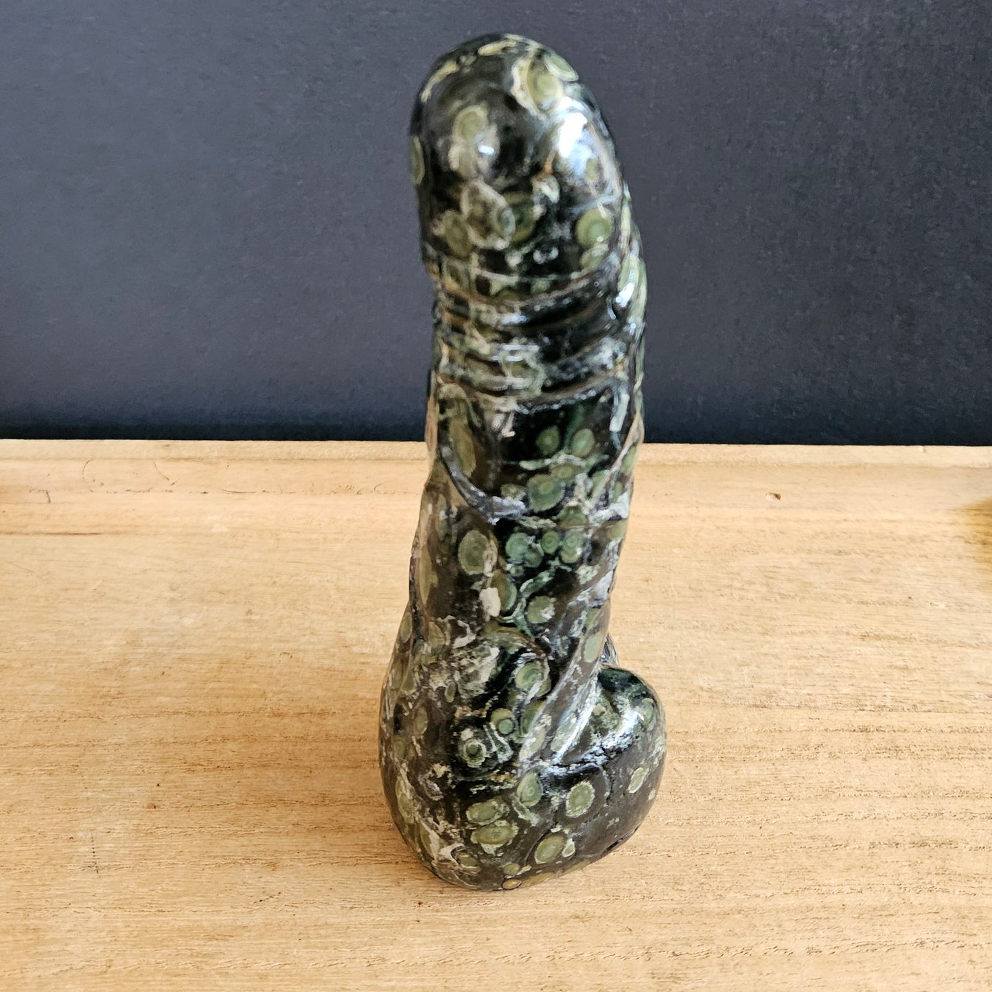 Kambaba Jasper Cock Carving.