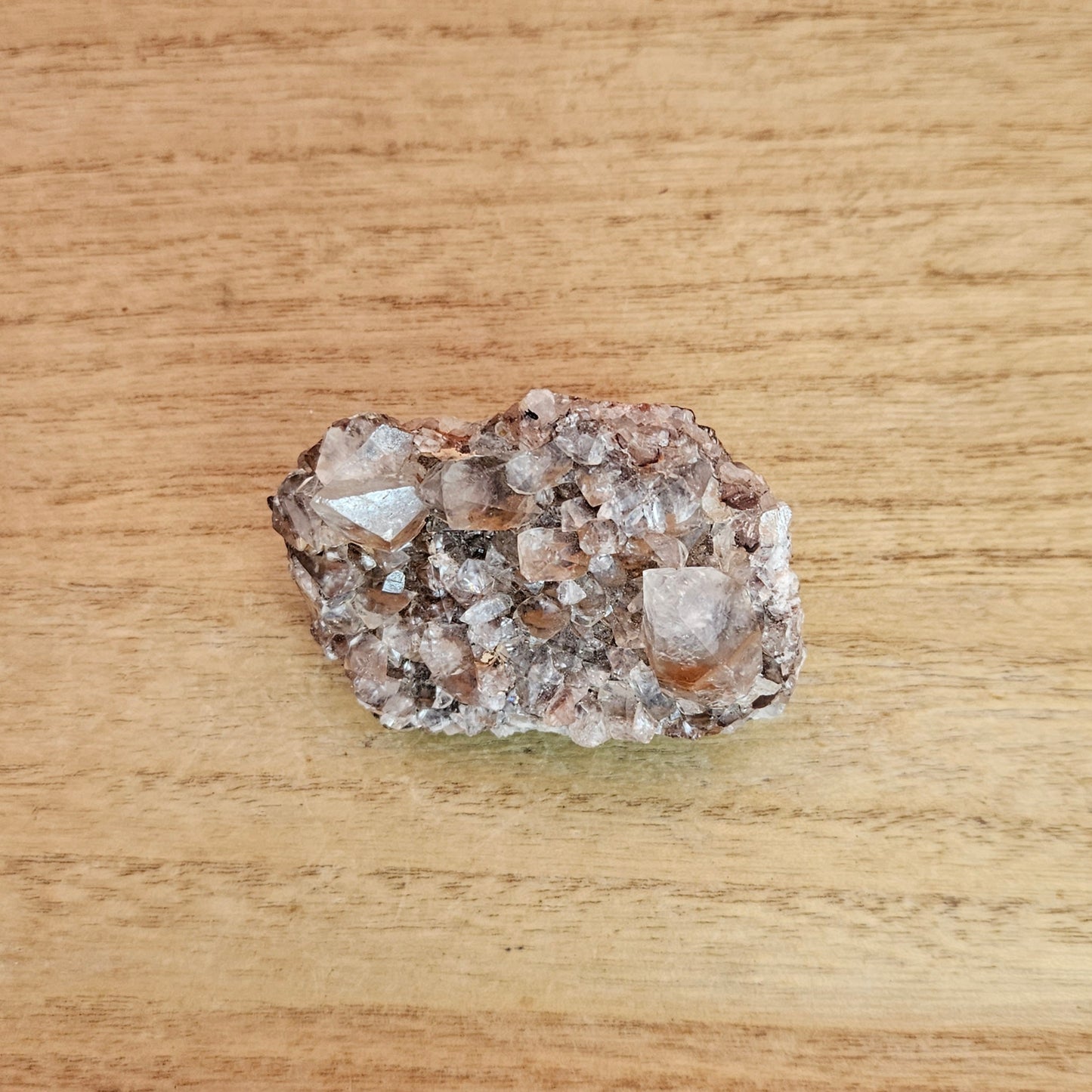 Red Phantom Quartz Cluster.