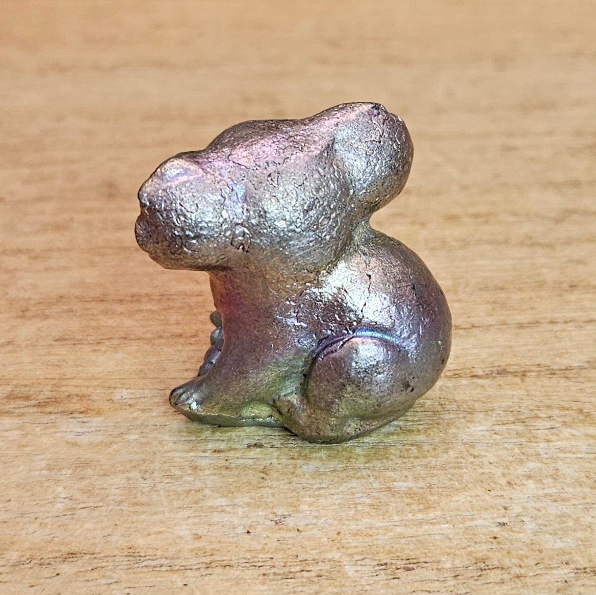 Bismuth Koala Smelted Carving.