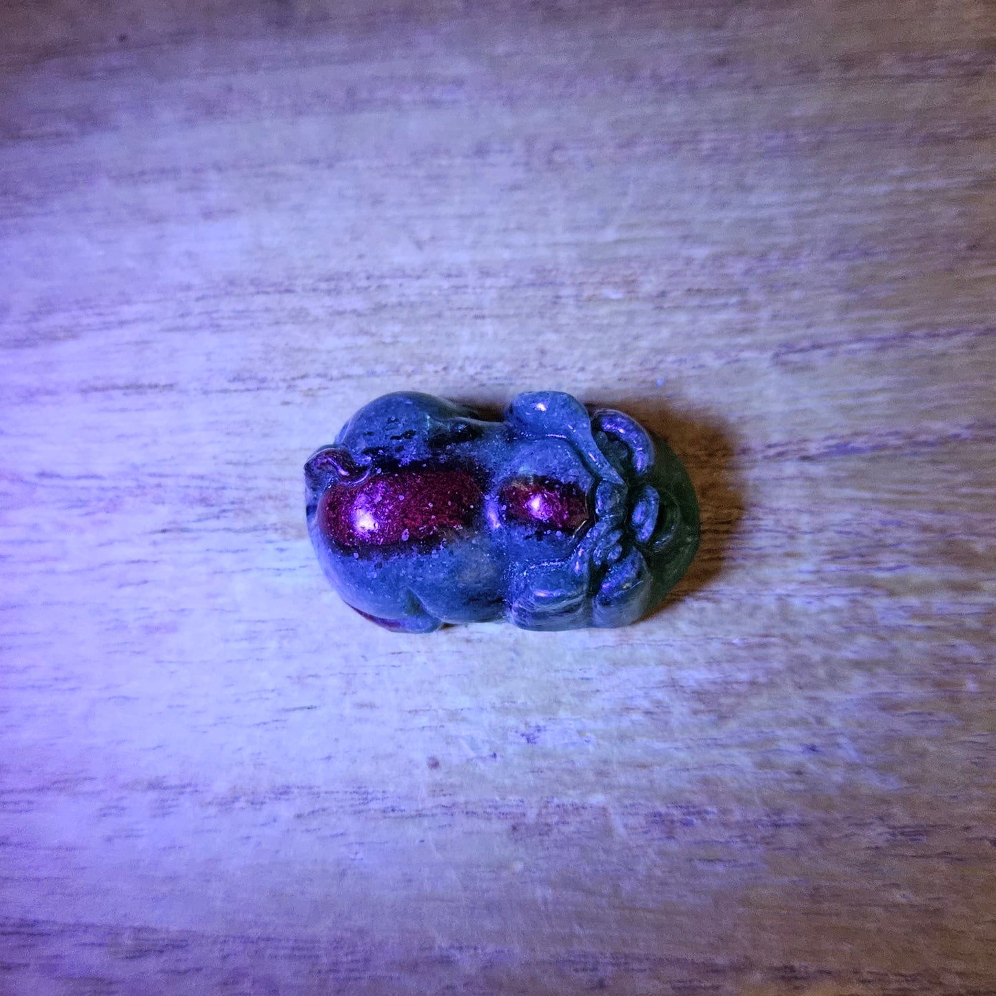 Ruby Zoizite Lucky Pig Hand Carving.