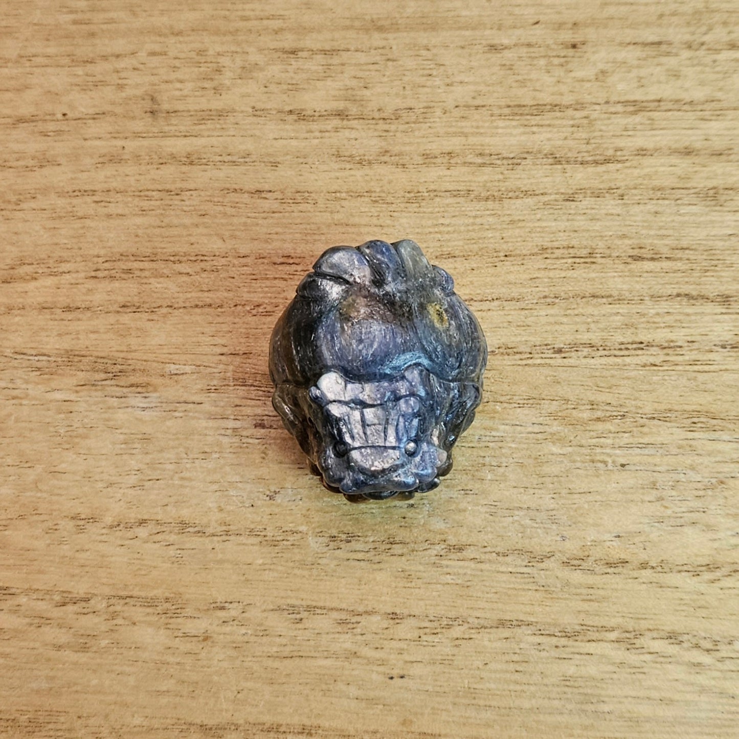 Blue Kyanite LongGui Carving.