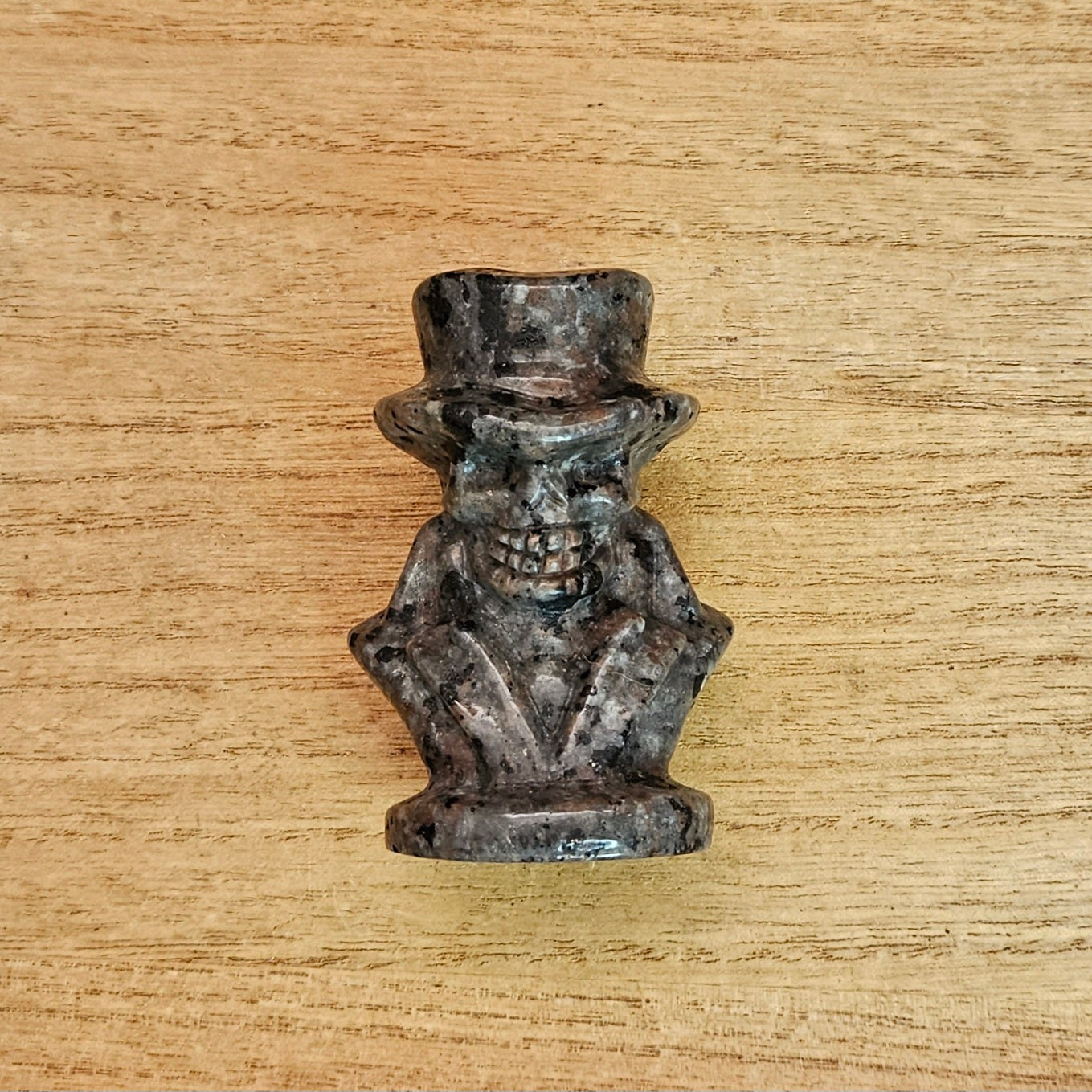 Yooperlite Skull Man Carving.