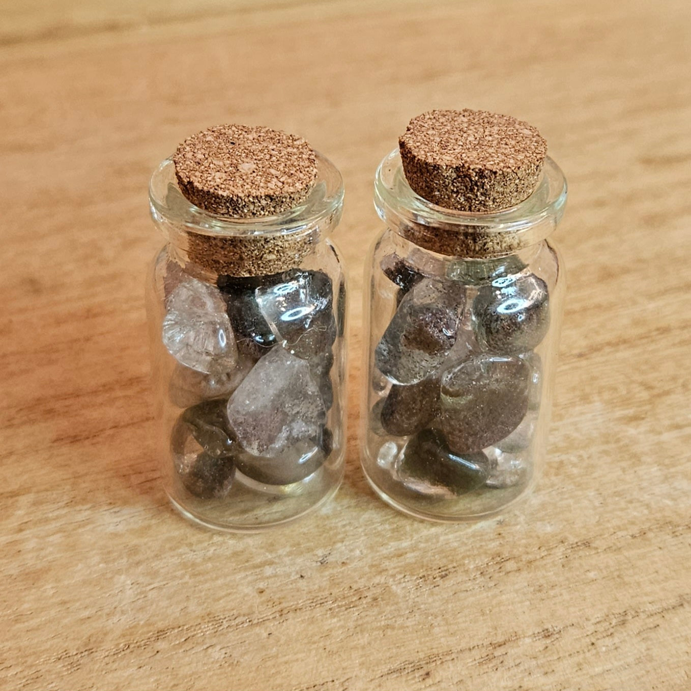 Garden Quartz Crystal Chip Jar.