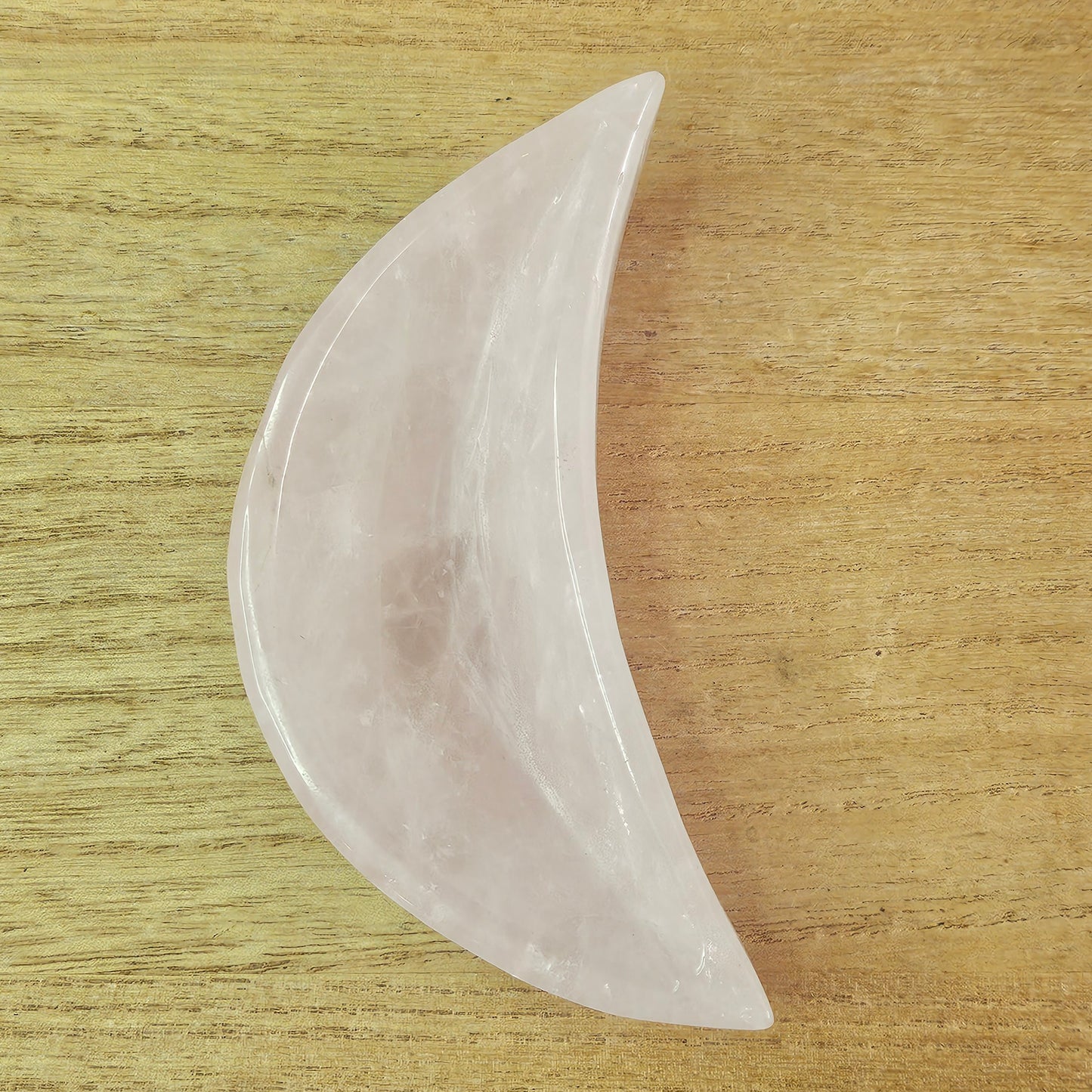 Rose Quartz Moon Trinket Bowl.