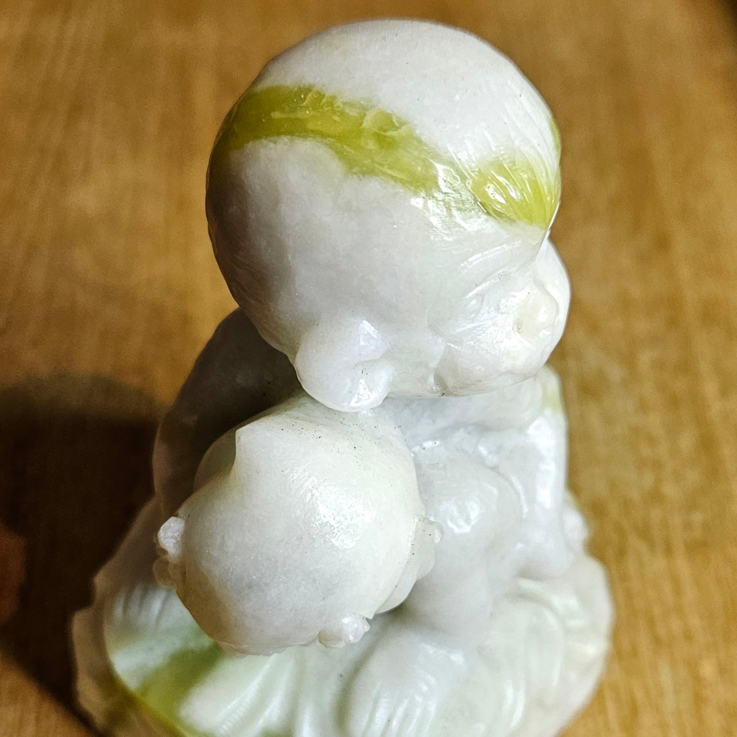 Lemon Jade Monkey Carving.
