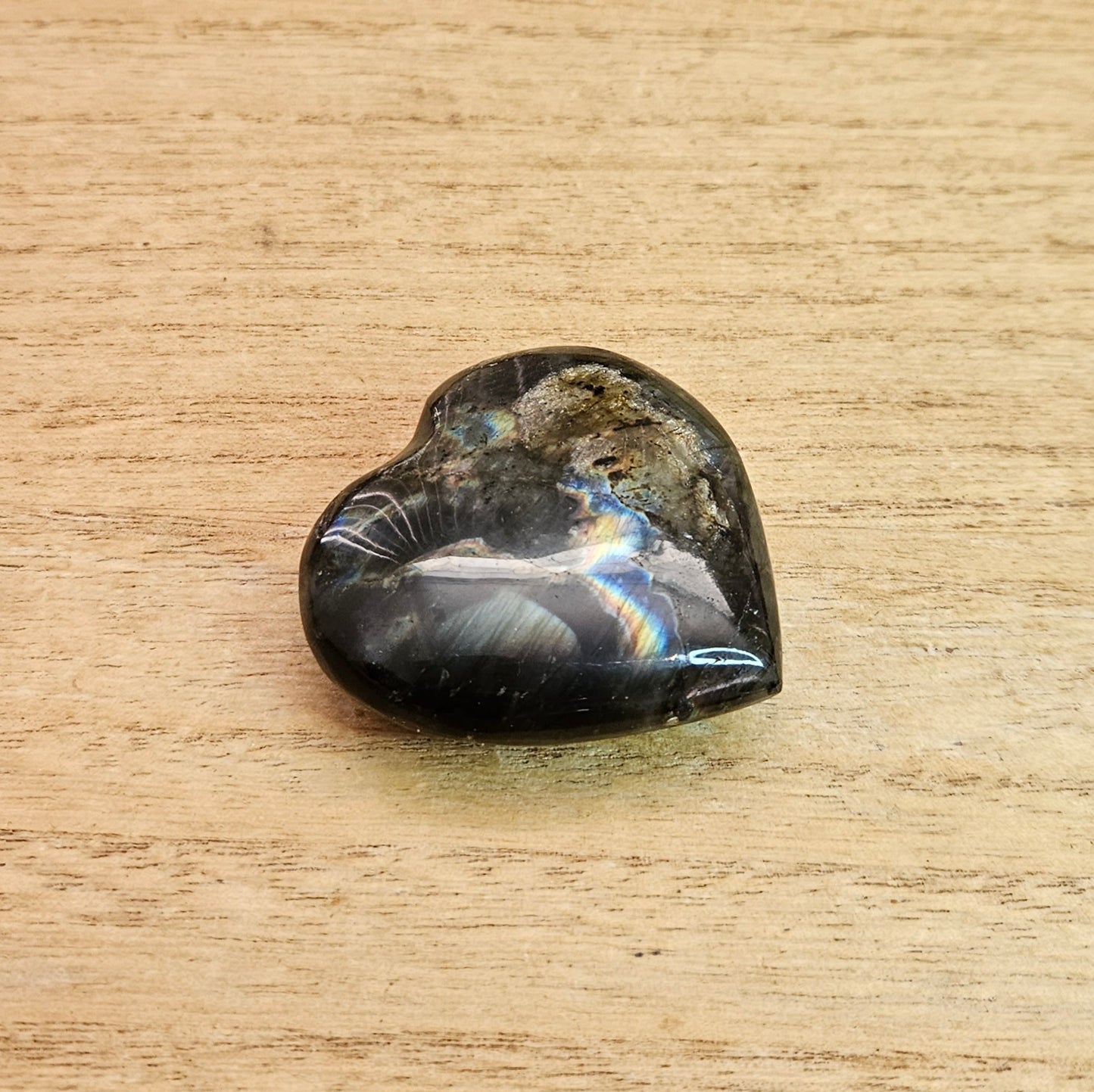 Labradorite Heart Carving.