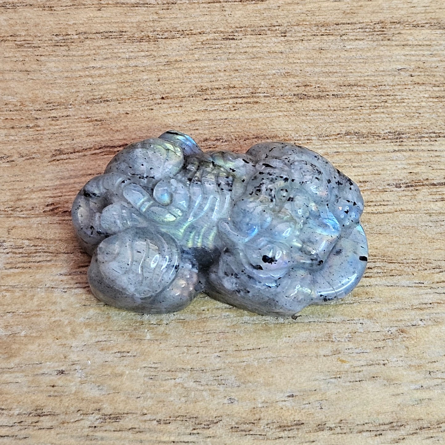 Sunset Labradorite Tiger Flat Carving.