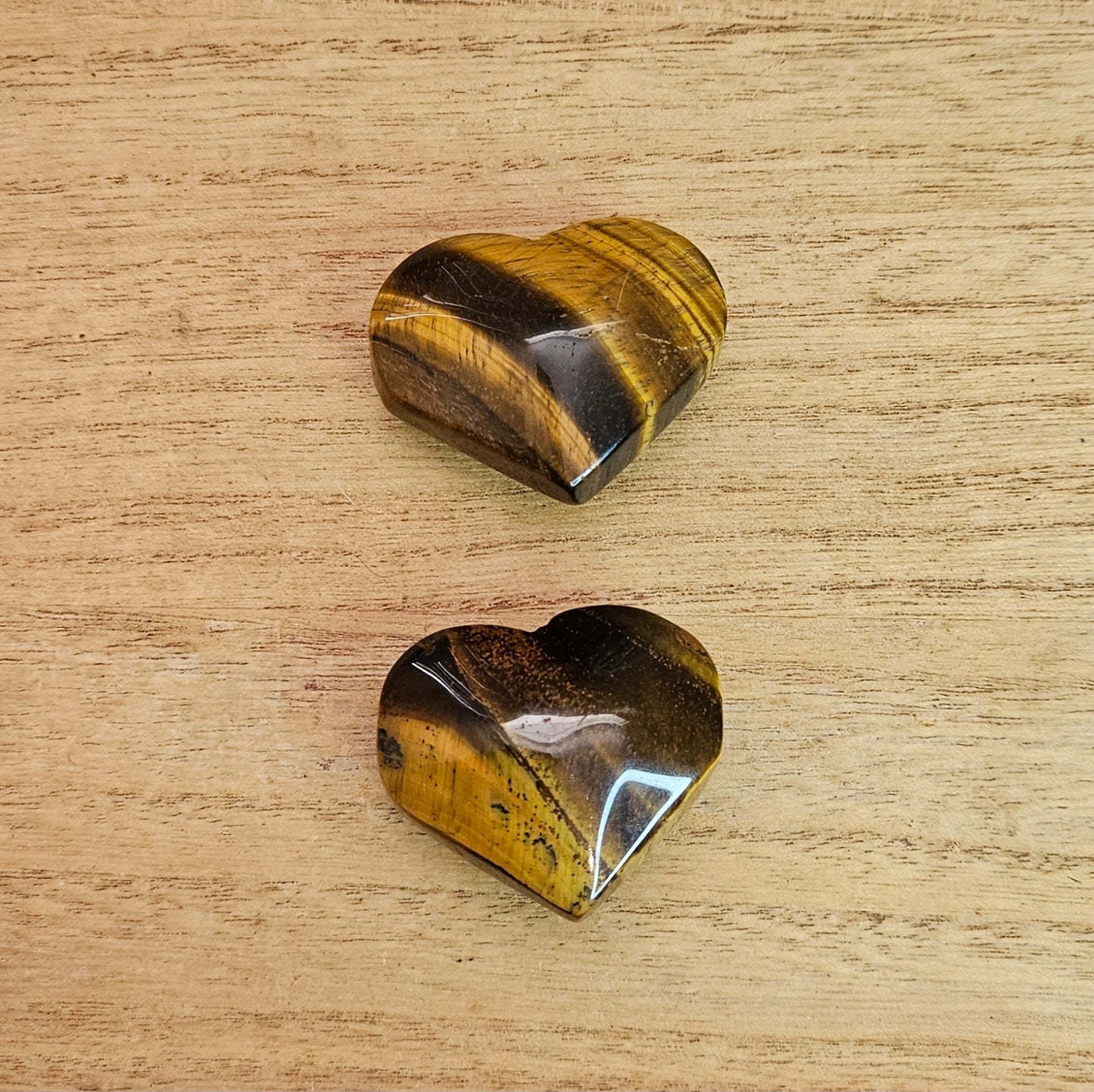Tigers Eye Heart Carving. *Sold Separately*