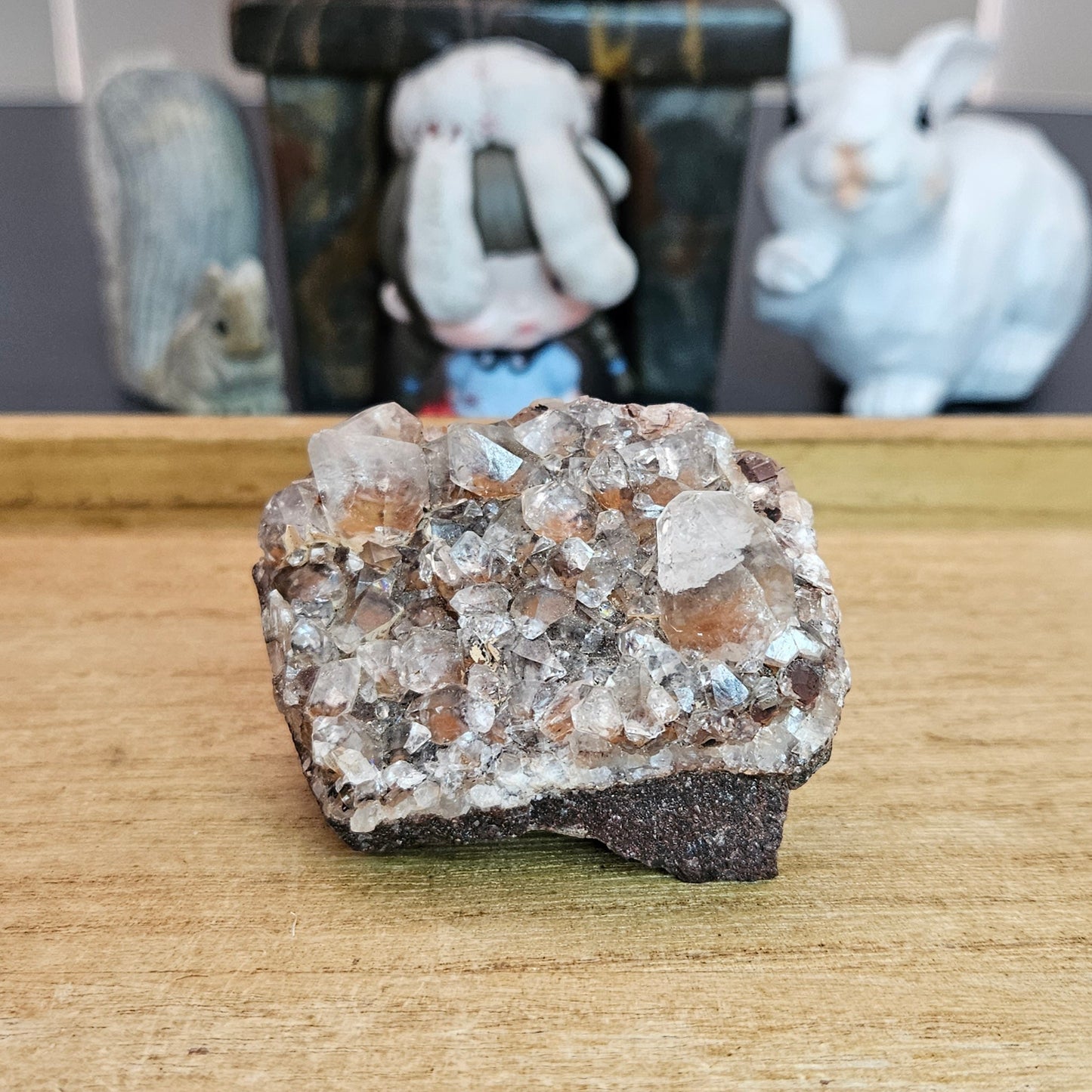 Red Phantom Quartz Cluster.