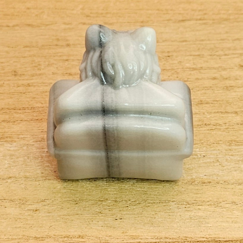 Taiji Jade Awakening Lion Dragon Carving.