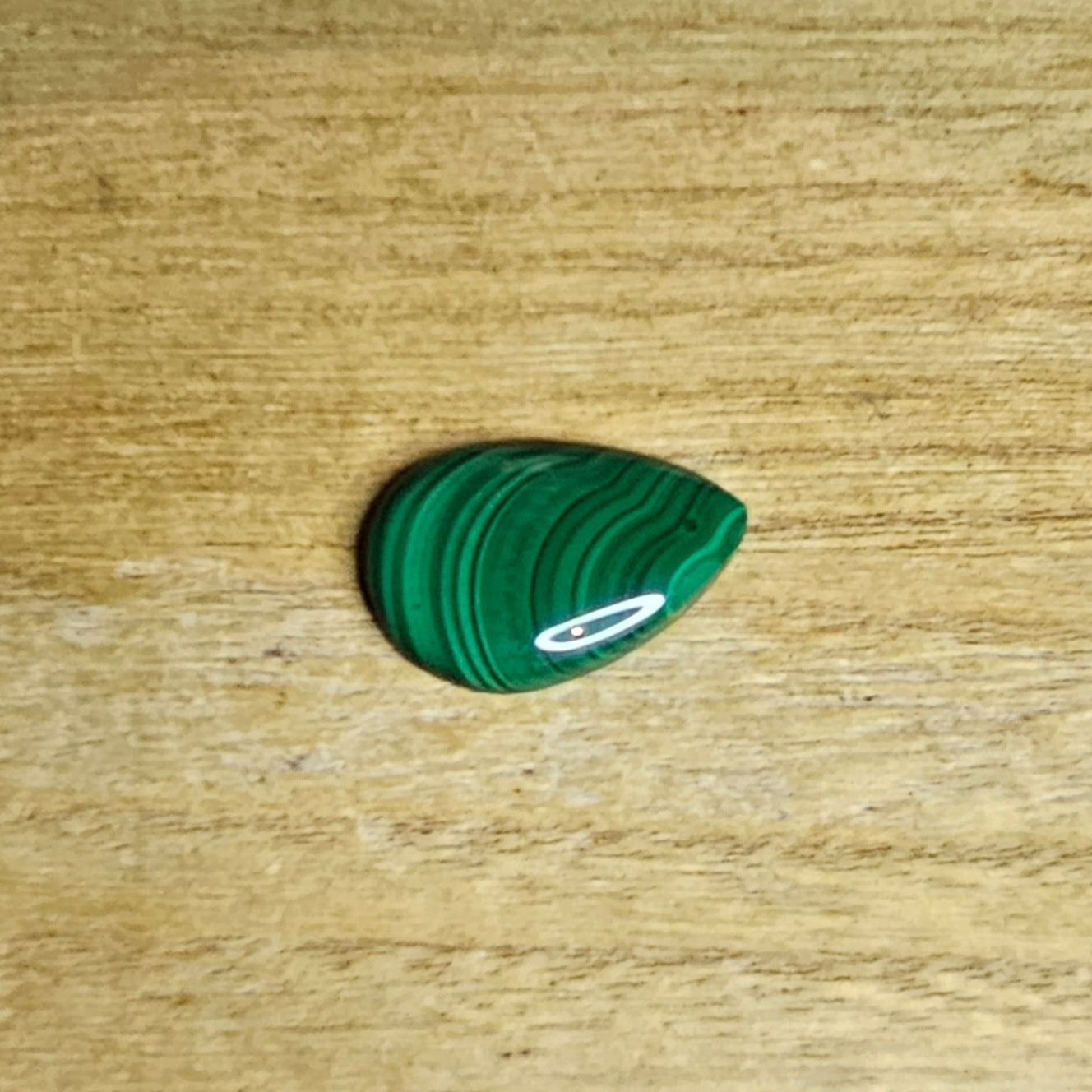Malachite Tear-drop Cabochon.