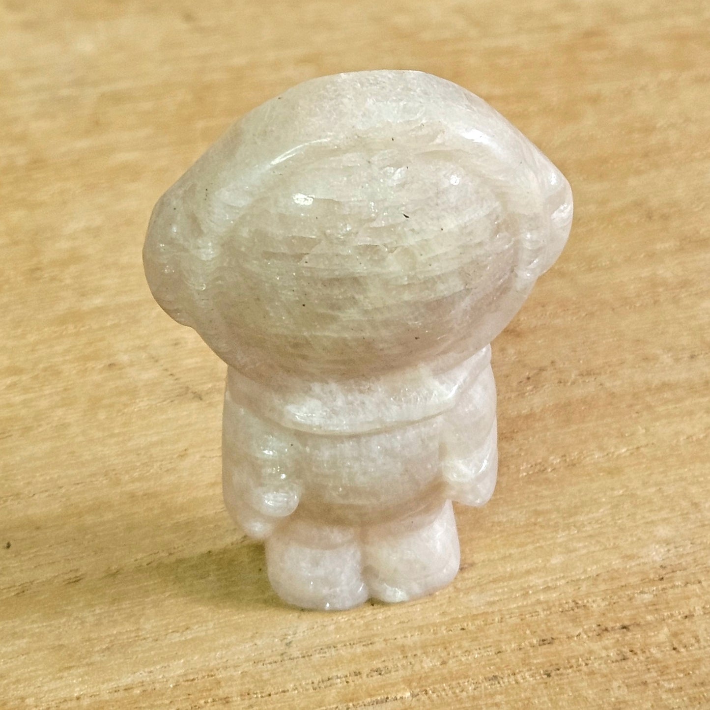Blue Moonstone Astronaut Carving.