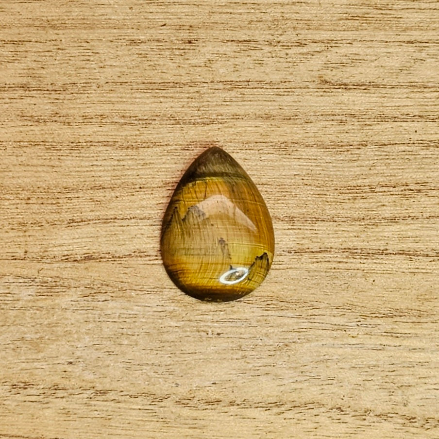 Tiger's Eye Tear-drop Cabochon.