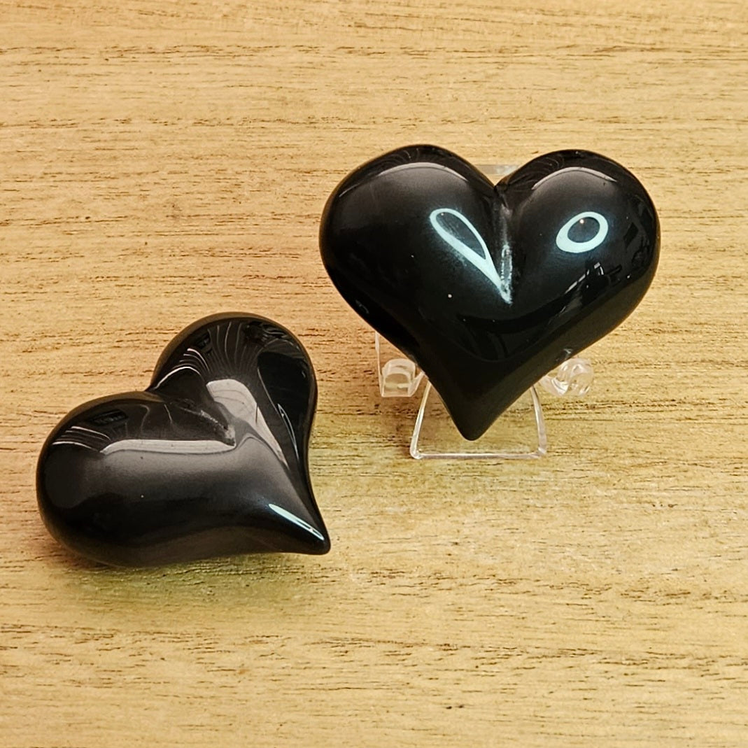 Rainbow Obsidian Heart Carving. *Sold Separately*