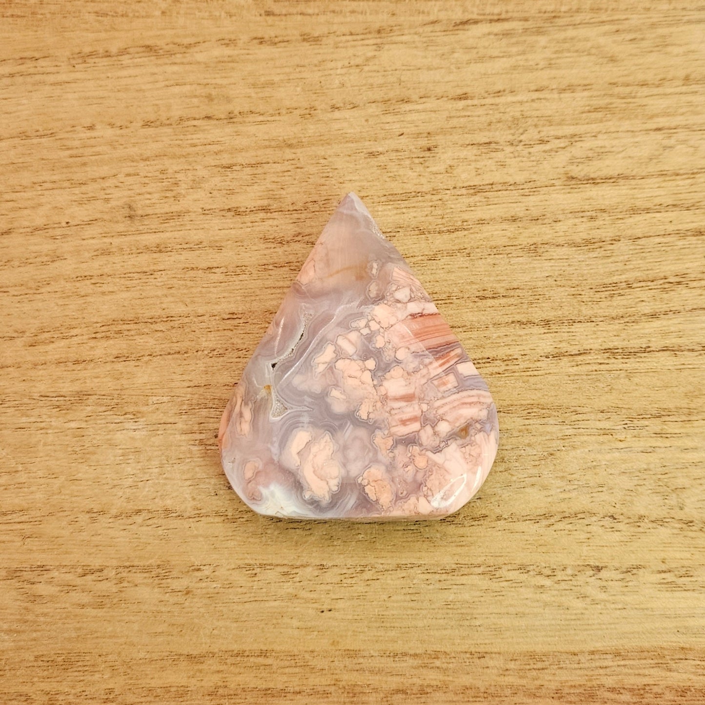 Pink Cotton Candy Agate Flame.