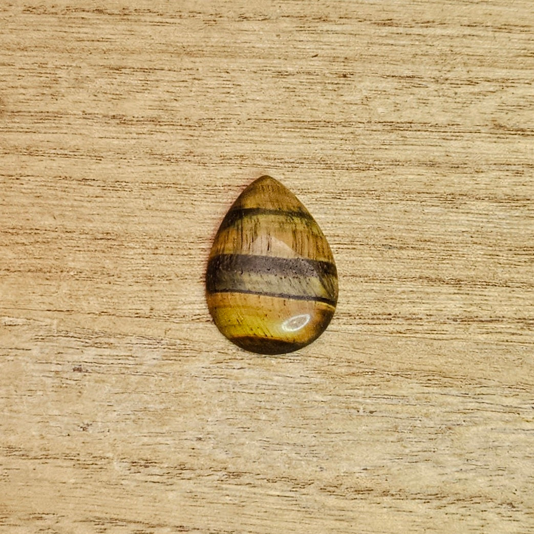 Tiger's Eye Tear-drop Cabochon.