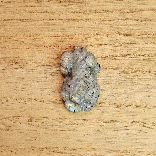 Sunset Labradorite Tiger Flat Carving.