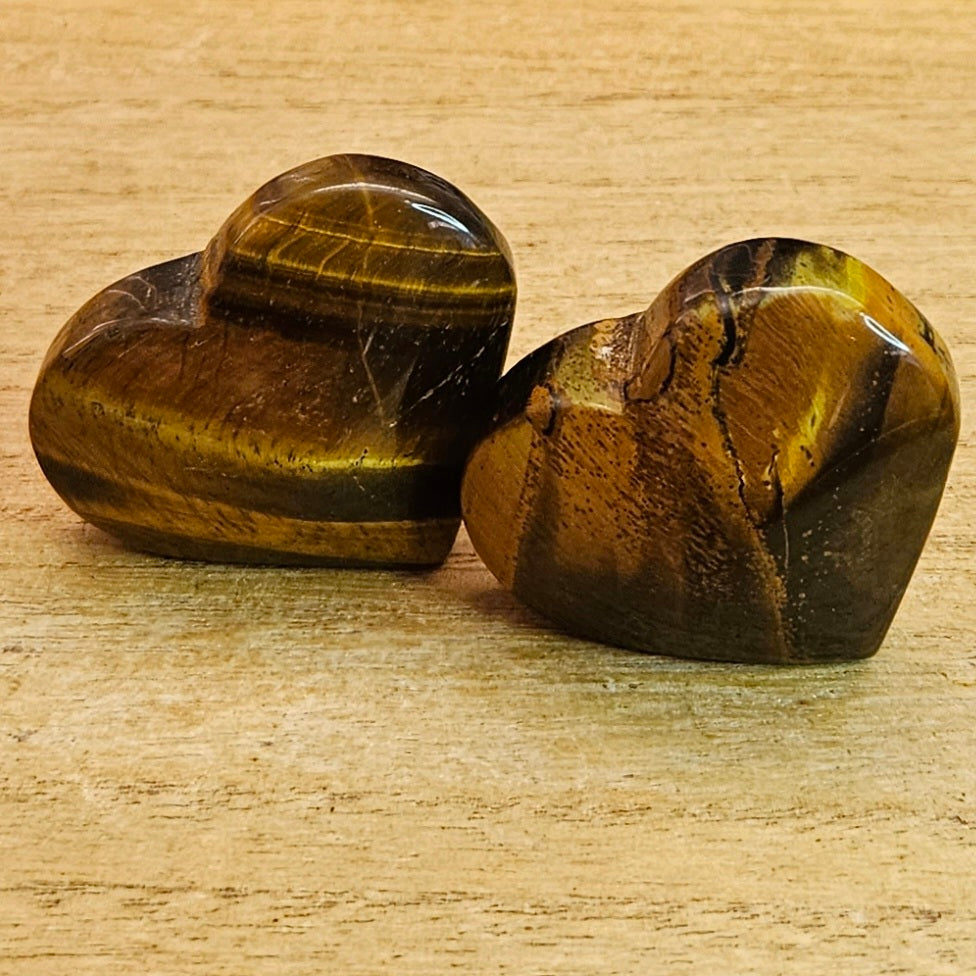 Tigers Eye Heart Carving. *Sold Separately*