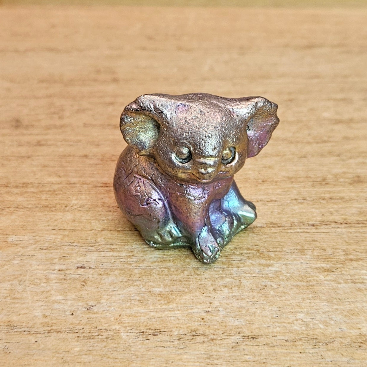 Bismuth Koala Smelted Carving.