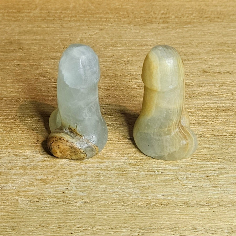 Blue Onyx Willy Carving. *Sold Separately*