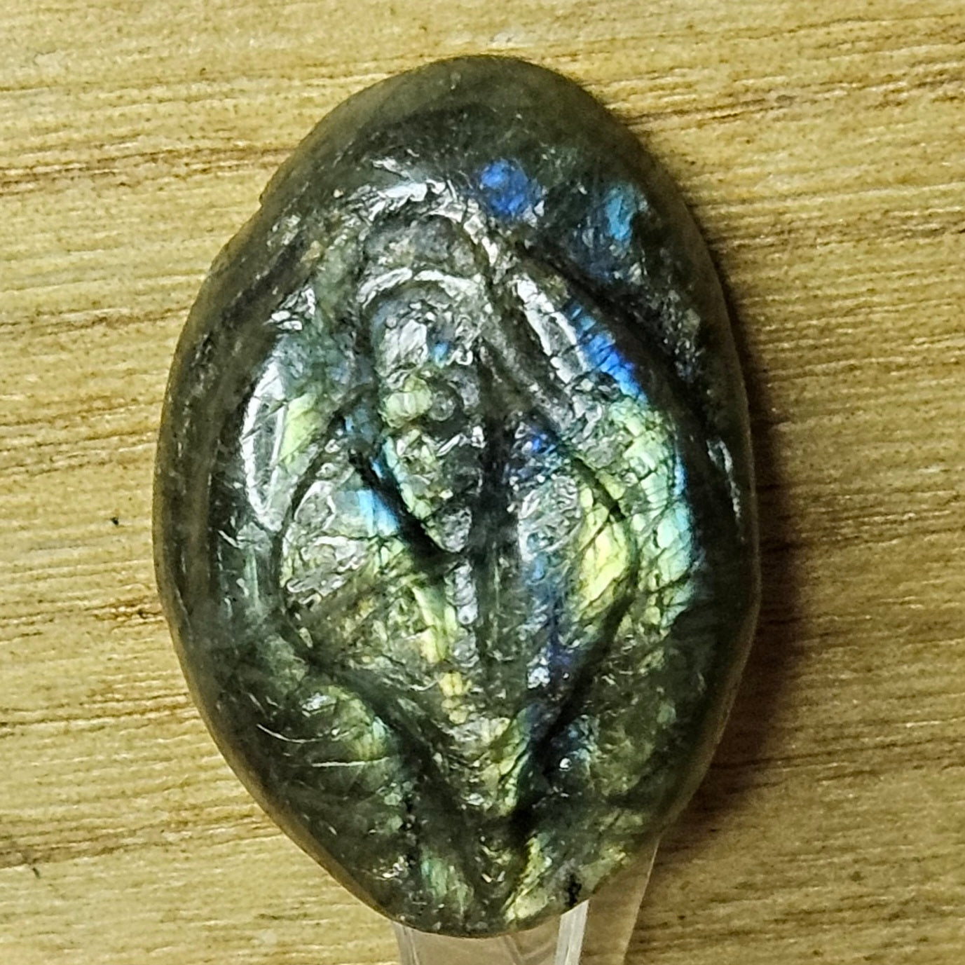Labradorite Lady Part Flat Carving.