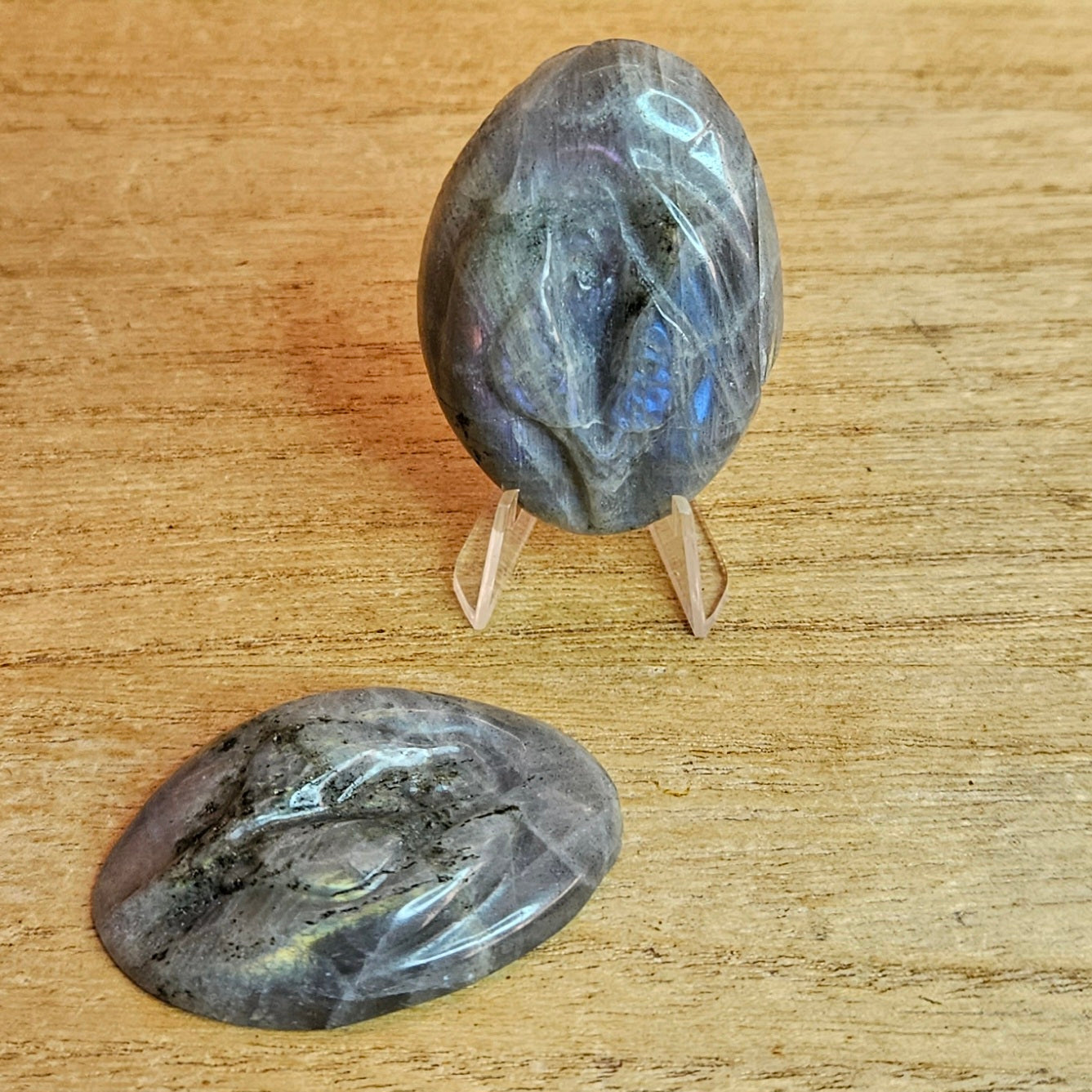 Sunset Labradorite Lady Part Flat Carving. *Sold Separately*