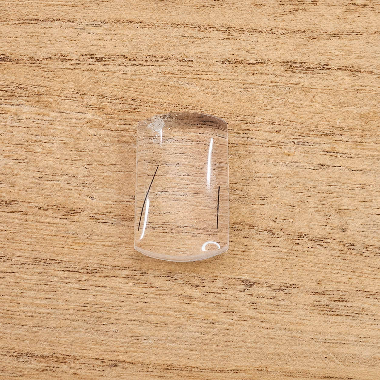 Rutilated Quartz Rectangle Cabochon.