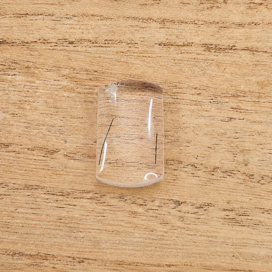 Rutilated Quartz Rectangle Cabochon.