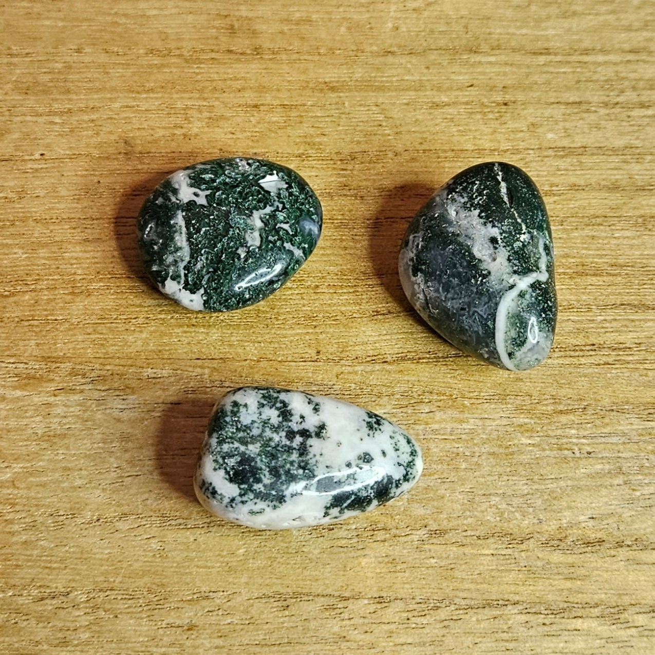 Moss Agate Tumble.